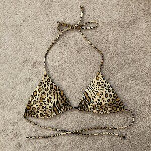 Victoria's Secret leopard print bikini top size small
